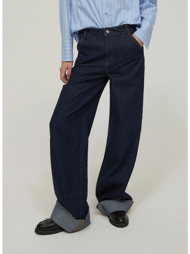 JEANS PUDDLE, 003 BLU SCURO, large