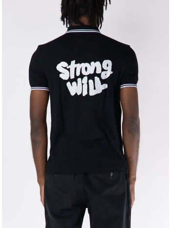 POLO SHORTSLEEVE STRONG WILL, BLACK, small