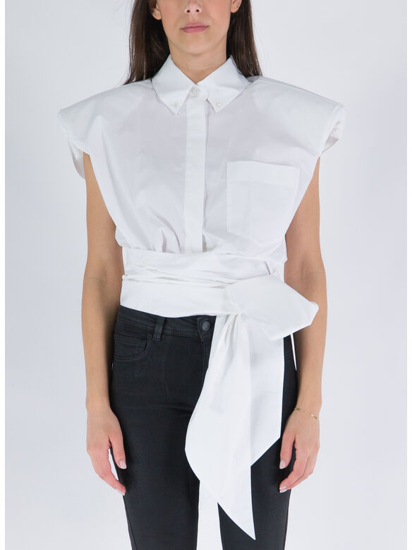 CAMICIA A PORTAFOGLIO, WHITE, medium