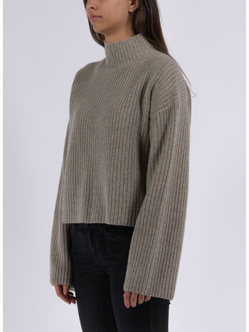 PULLOVER FUNNEL NECK, GEO MELANGE, small