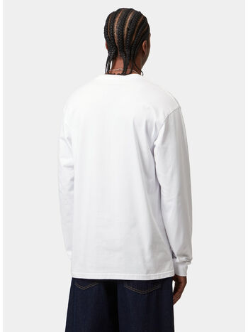 T-SHIRT L S CHASE, 00RXX White / Gold, small