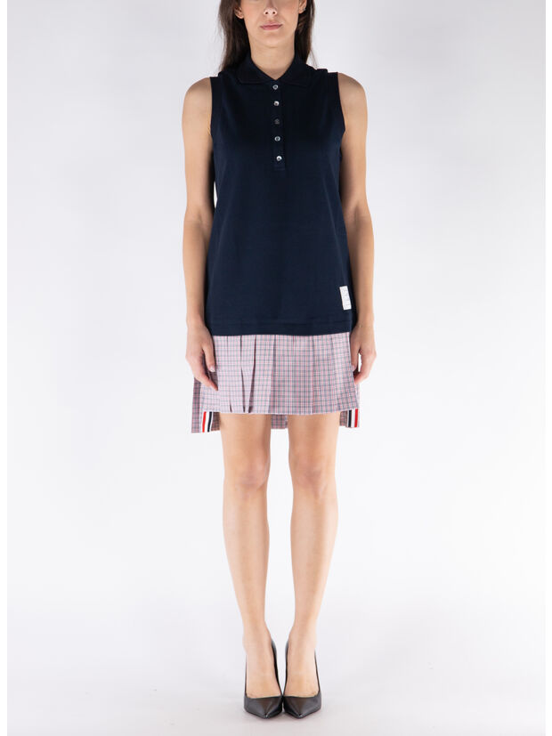 ABITO MINI CLASSIC PIQUE CHECK, , large