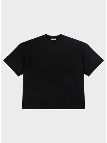 T-SHIRT HEAVY BOXY UNISEX, 0015 BLACK, small