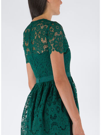 ABITO DARK GREEN FLORAL GUIPURE, DARK GREEN, small