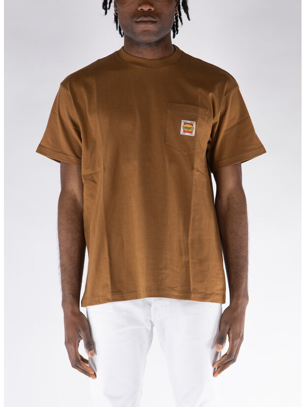 T-SHIRT FIELD POCKET, HZXX HAMILTON BROWN, large