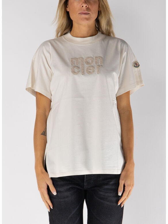 T-SHIRT IN COTONE CON LOGO TEDDY, 036, medium