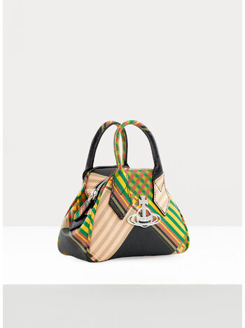 BORSA MINI SAFFIANO YASMINE, O102 COMBAT TARTAN, small