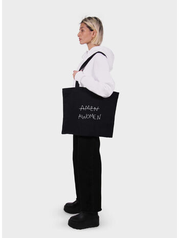 BORSA DA SHOPPING AMEN AWOMEN, BLACK, small