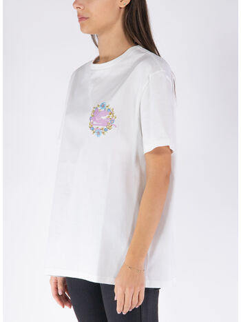 T-SHIRT CON RICAMO, W0111 BIANCO, small