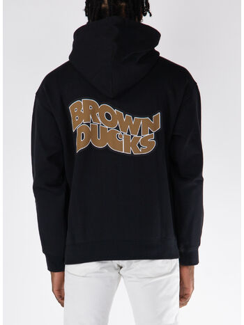 FELPA FULL ZIP BROWN DUCKS, 89XX BLACK, small