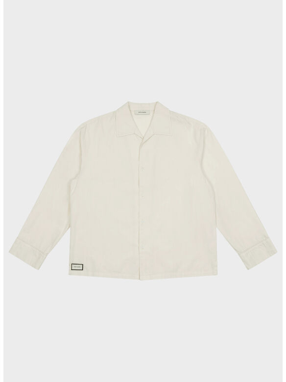 CAMICIA LS PAJAMA UNISEX, 0073 Off white, medium