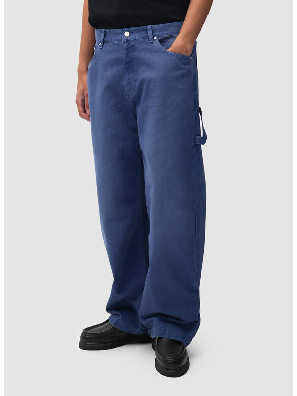 PANTALONE WORKWEAR WASHED, 450 NAVY, medium