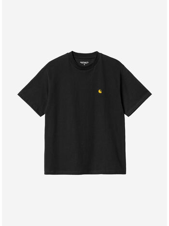 T-SHIRT S/S CHASE, 00FXX BLACK/GOLD, small