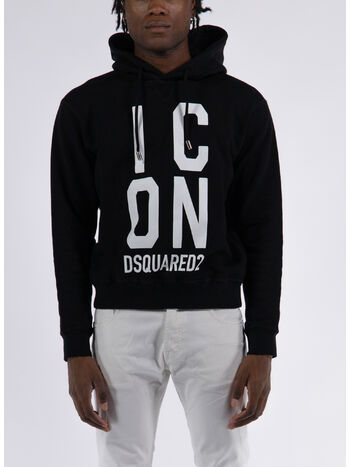 FELPA ICON DSQAURED COOL FIT, 900 BLACK, small