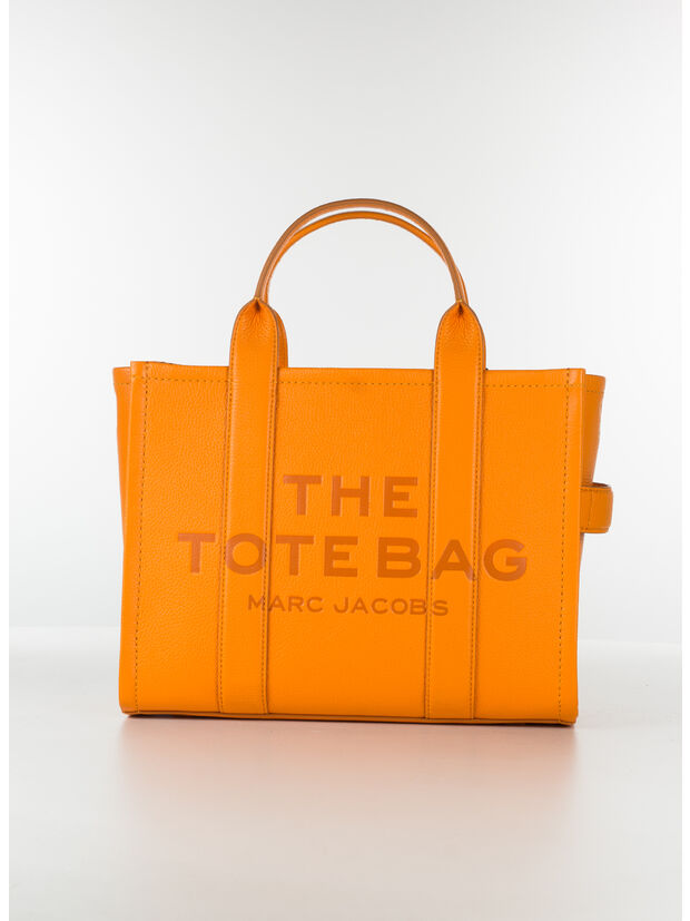 BORSA THE LEATHER MEDIUM TOTE, 818 TANGERINE, large