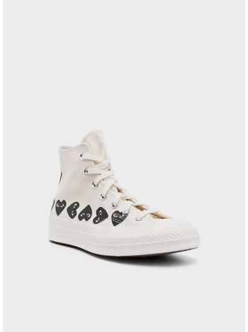 SCARPA MULTI HEART CHUCK TAYLOR 70 HIGH UNISEX, WHITE, small