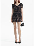 ABITO LACE OPEN NECK, BLACK, thumb