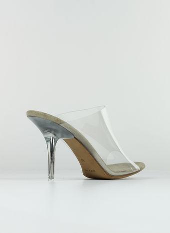 MULE PVC 90MM HEEL, CLEAR, small