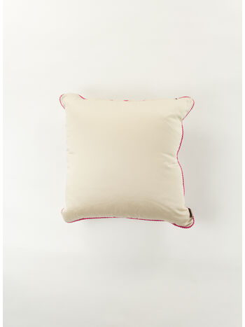 CUSCINO IN COTONE CON STAMPA PAISLEY, 800 BEIGE, small