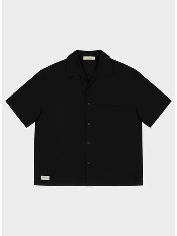 CAMICIA SS PAJAMA UNISEX, 0015 BLACK, small
