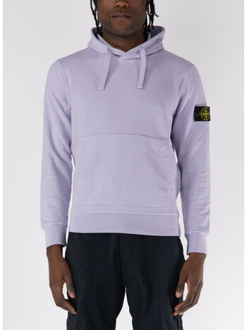 FELPA HOODIE CON PATCH LOGO, V0088 GLICINE, small