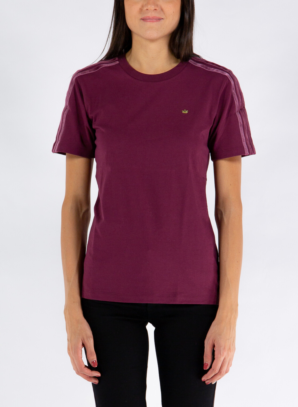 T shirt adidas righe sale
