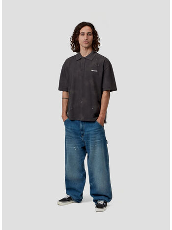 POLO  PAINTER, 89EJ Black, destroy wash, splatter, small