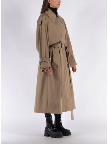 TRENCH OVERSIZE IN COTONE ANTI GOCCIA, , small