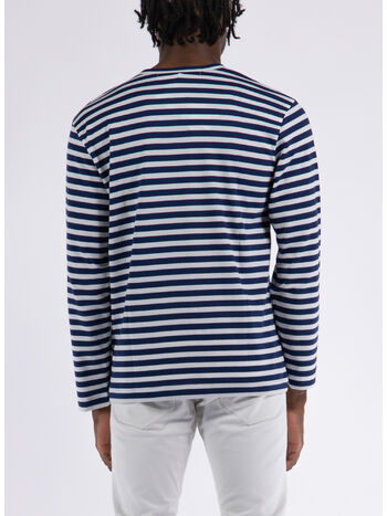 MAGLIA PLAY STRIPED, WHITENAVY, small