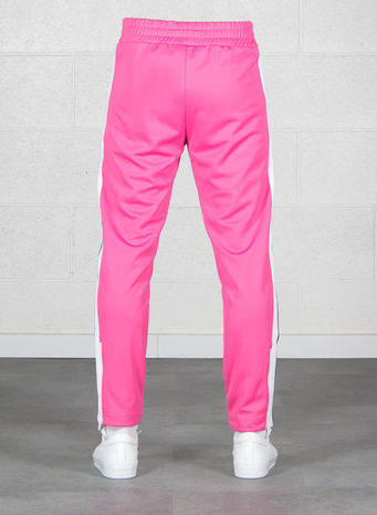 PANTALONE SLIM TRACK PANTS, FUXIA/WHITE, small