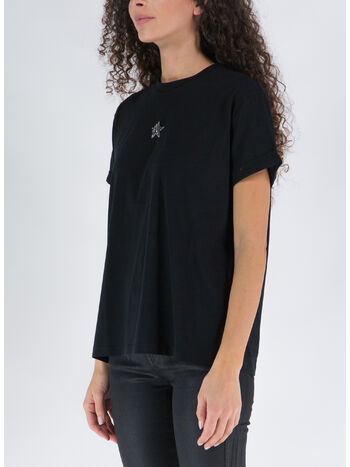 T-SHIRT CRYSTAL MINI STAR EMBROIDERY, , small