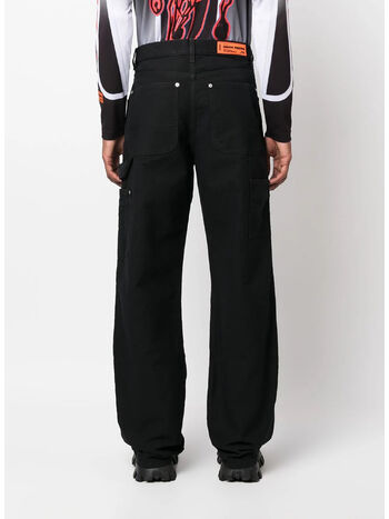 PANTALONE VINTAGE WASH CANVAS CARPENTER, 1000 BLACK, small