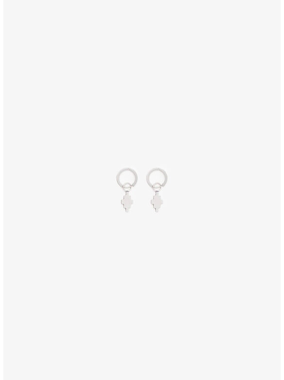ORECCHINI CROSS PENDANT, 7200 SILVER, medium