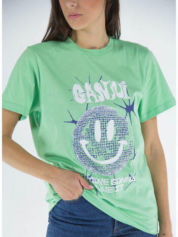 T-SHIRT LIGHT JERSEY SMILEY RELAXED TEE, 484 PEAPOD, small