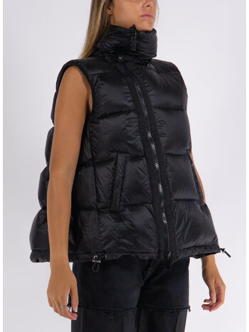 PIUMINO SMANICATO PUFFER, 001 BLACK, small