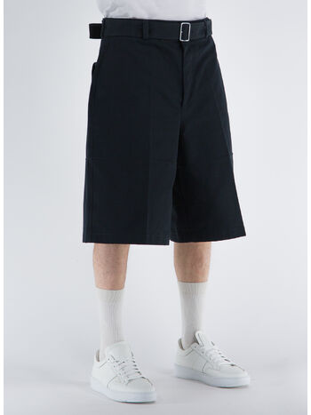 SHORTS WITH PRESSED BOX PLEATS, 401 NAVY, small