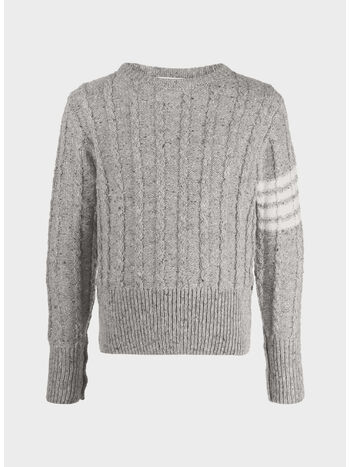 PULLOVER TWIST CABLE, 055 LT GREY, small