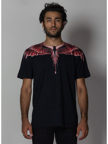 T-SHIRT RED GHOST WINGS, BLACK/MULTI, small