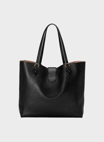 BORSA SHOPPING MISURA  MEDIA CON DOPPIA G, 1000BLACK, small