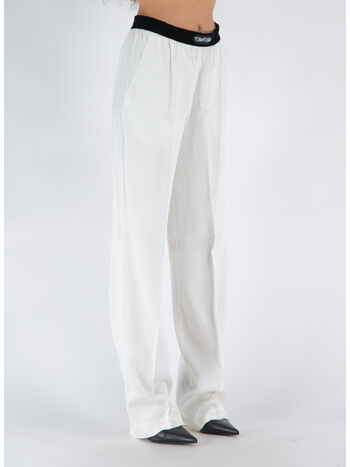 PANTALONE SOFT FLUID TWILL, AW003 CHALK, small