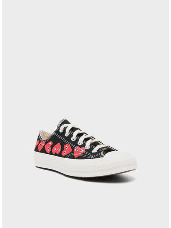 SCARPA CHUCK TAYLOR MULTI HEART LOW UNISEX, BLACK, small