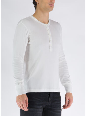 T-SHIRT FLUID RIB LS HENLEY, AW002, small