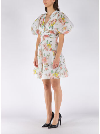 ABITO PLEATED, CORF CORAL FLORAL, small