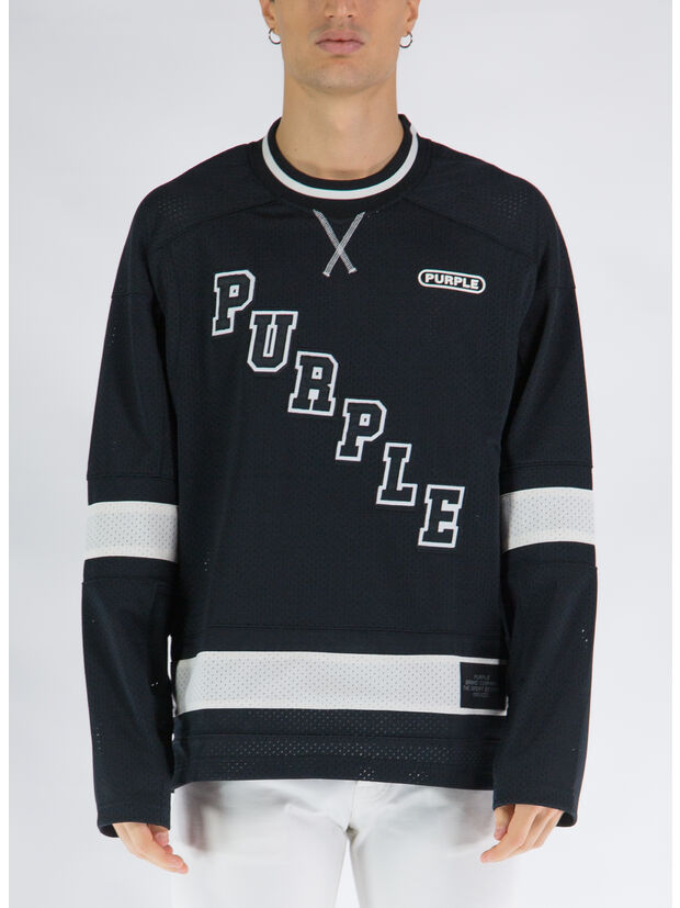 MAGLIA ML MESH JERSEY TEAM, BLACK, large