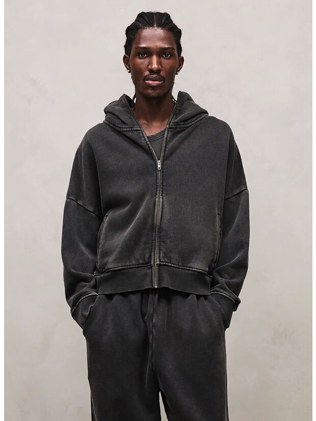 FELPA ETERNAL ZIP UNISEX, 0392 WASHED BLACK , large