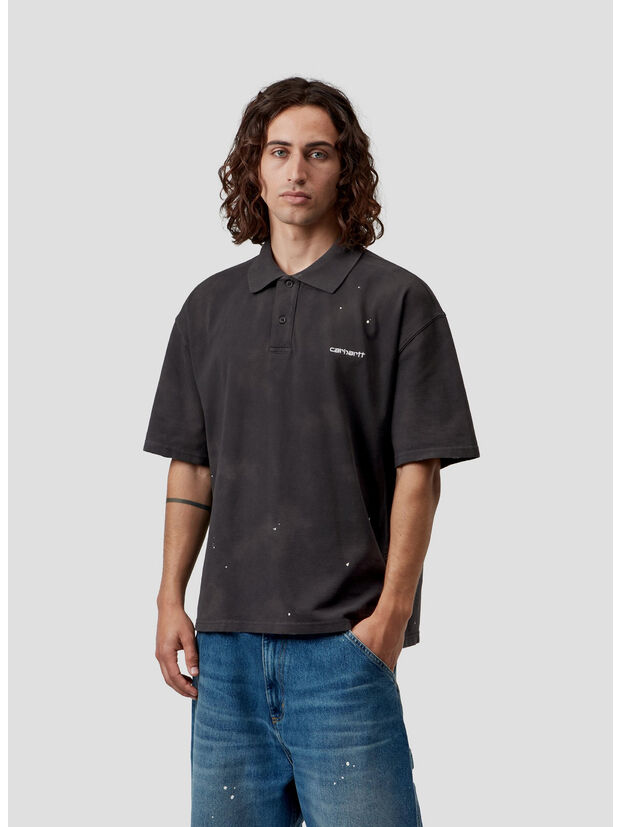 POLO  PAINTER, 89EJ Black, destroy wash, splatter, large