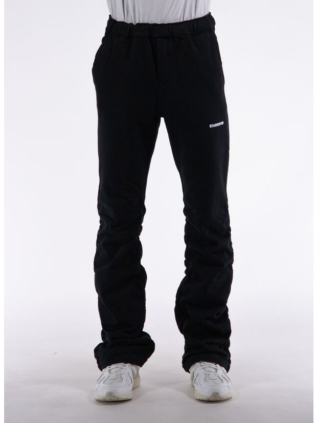PANTALONE SHIRRED FLARE, K02-800 HEAVY TERRY BLACK, large