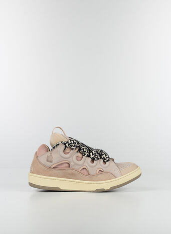 SCARPA CURB IN PELLE, PALEPINK51, small