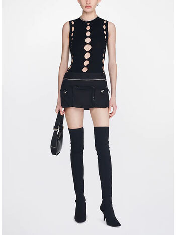 TOP SNAKE DIAMOND, BLACK, small