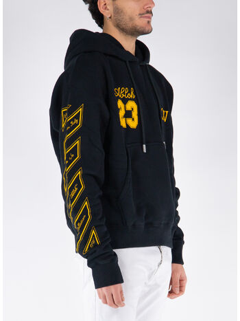 FELPA HOODIE OW 23 SKATE, 1022 BLACK GOLD FUSION, small